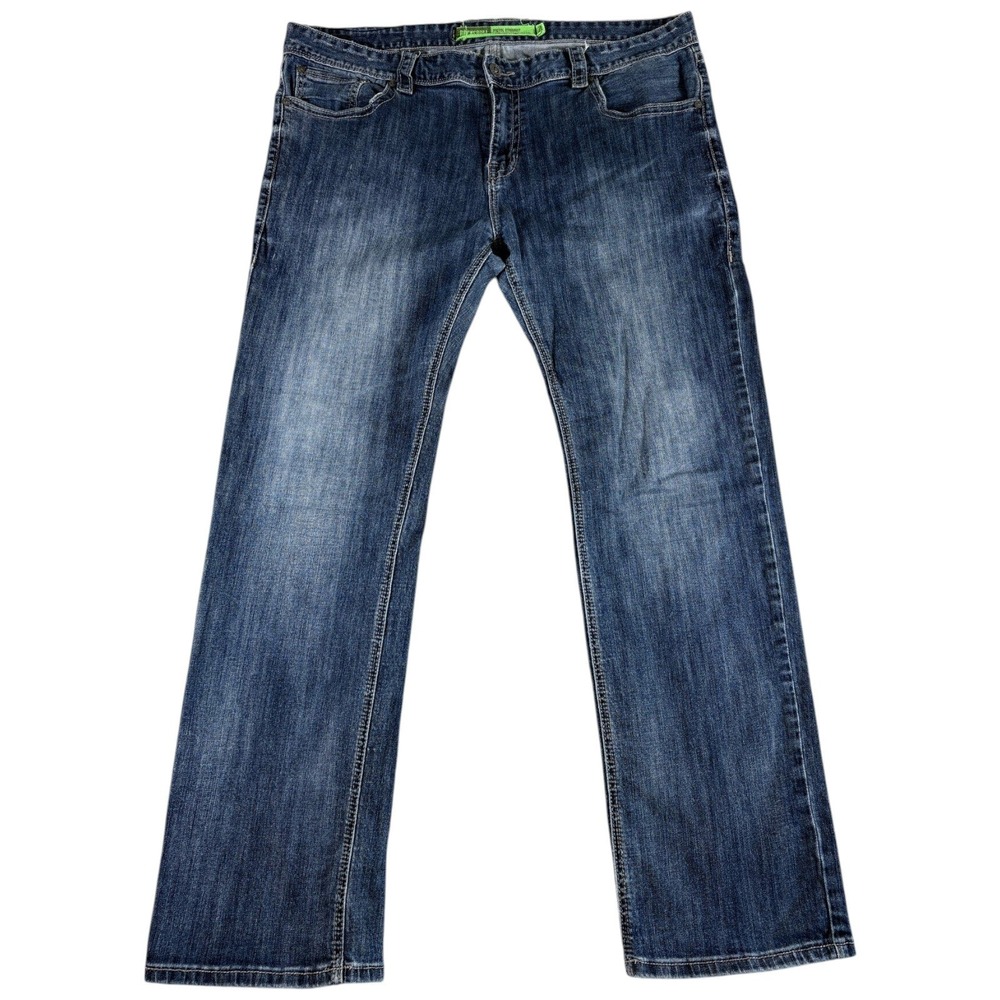 Rock & Roll Denim Pistol Straight Jeans Mens 38x34 Blue Washed Straight Workwear